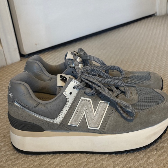 New Balance Shoes - New Balance women’s Gray and White Sneakers